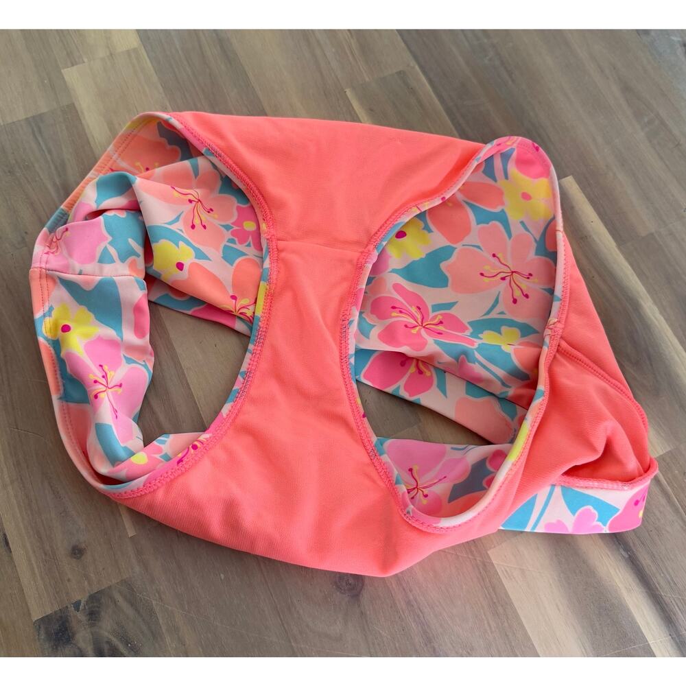 Heat Swimwear Pink Tropical Floral Underboob Swimsuit Bikini Swim Set Size XL - Picture 10 of 10
